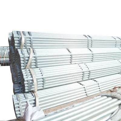 thread hot dipped galvanized steel pipe pre galvanized round pipe gi tube with clamp half round From CNMM